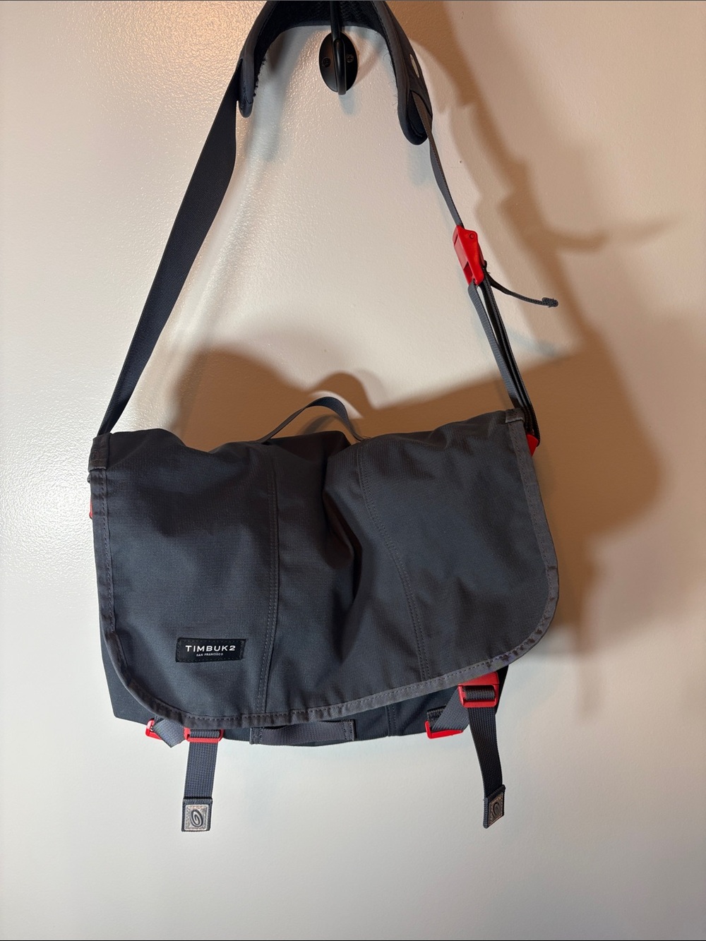 Timbuk2 Messenger Bag with Red Trim